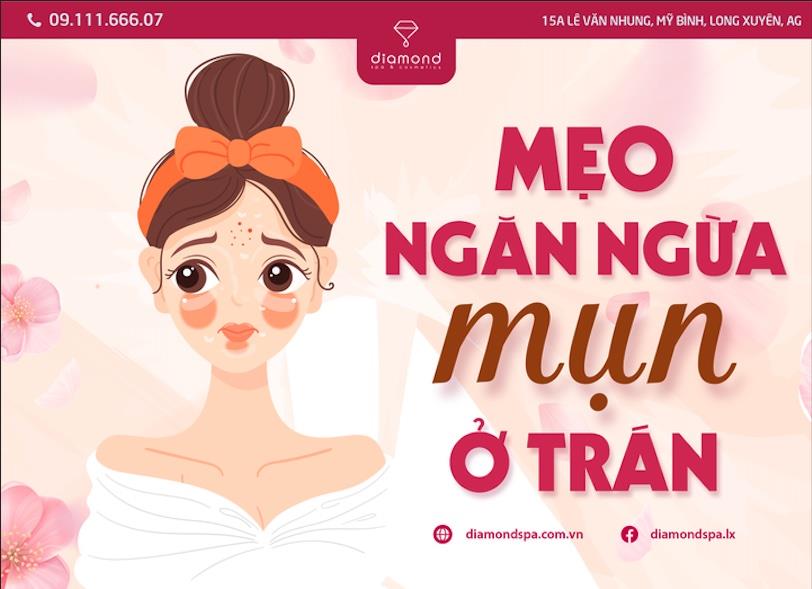 MẸO NGĂN NGỪA MỤN Ở TRÁN