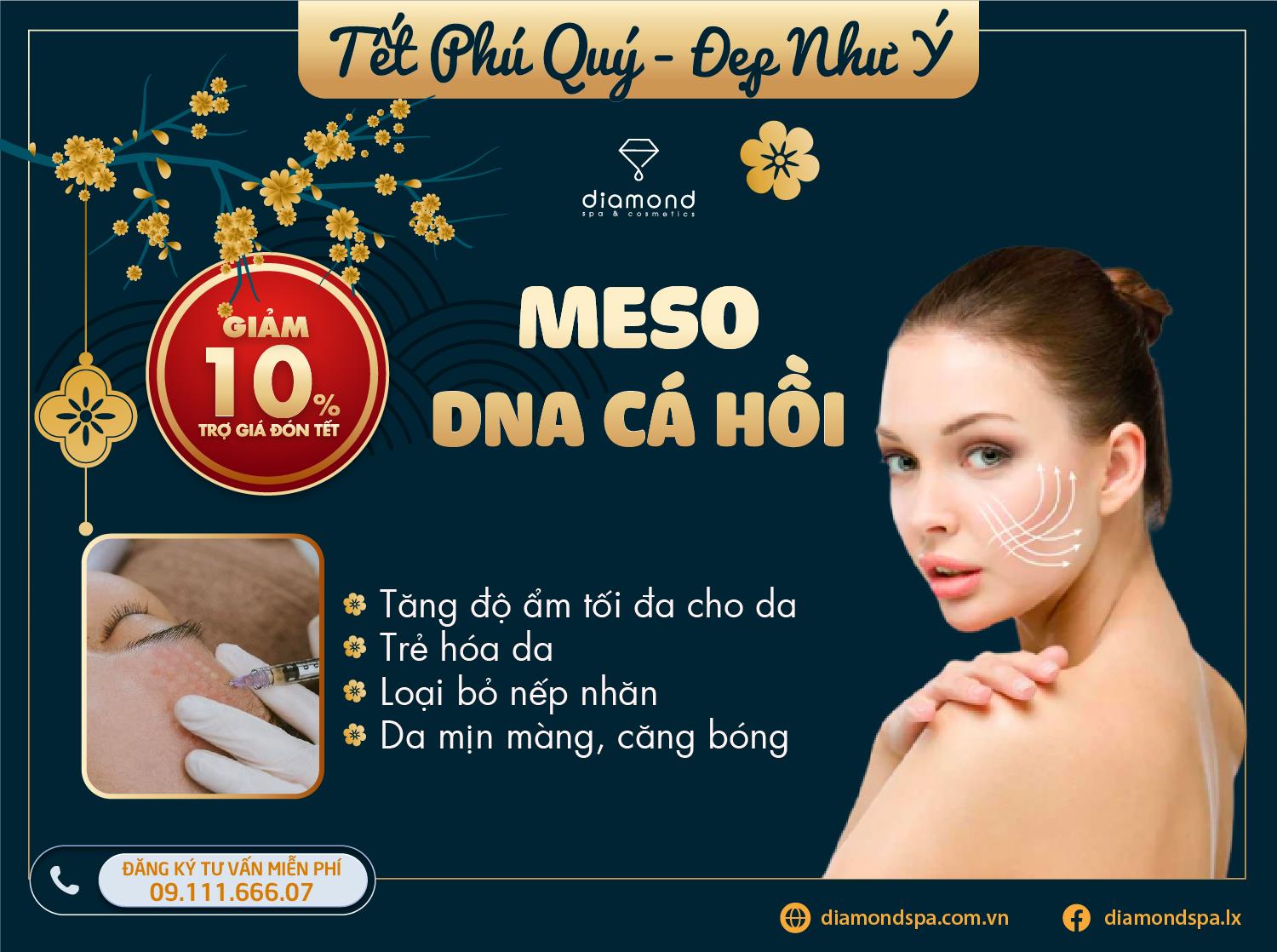 GIẢM 10% MESO DNA CÁ HỒI - TRẺ HÓA DA ĐA TẦNG