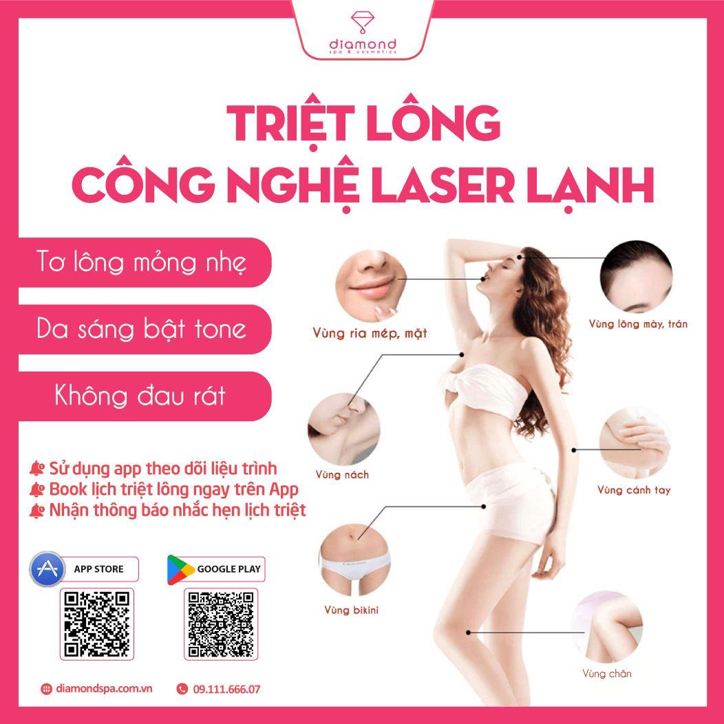 TRIỆT LÔNG CÔNG NGHỆ LASER LẠNH