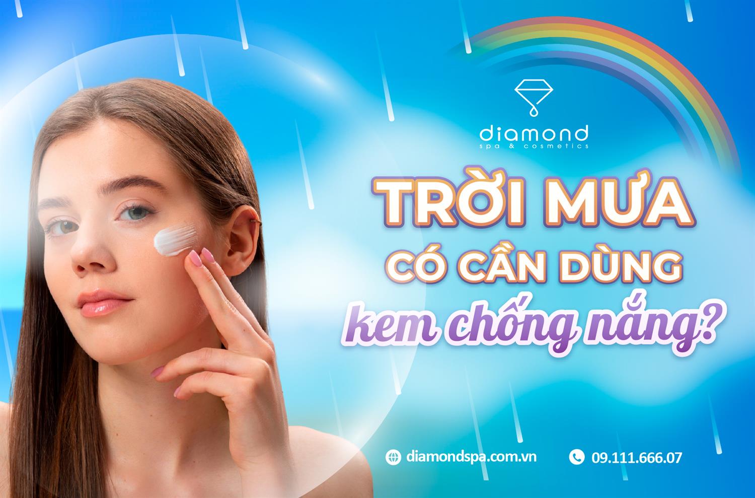 TRỜI MƯA CÓ CẦN BÔI KEM CHỐNG NẮNG KHÔNG?