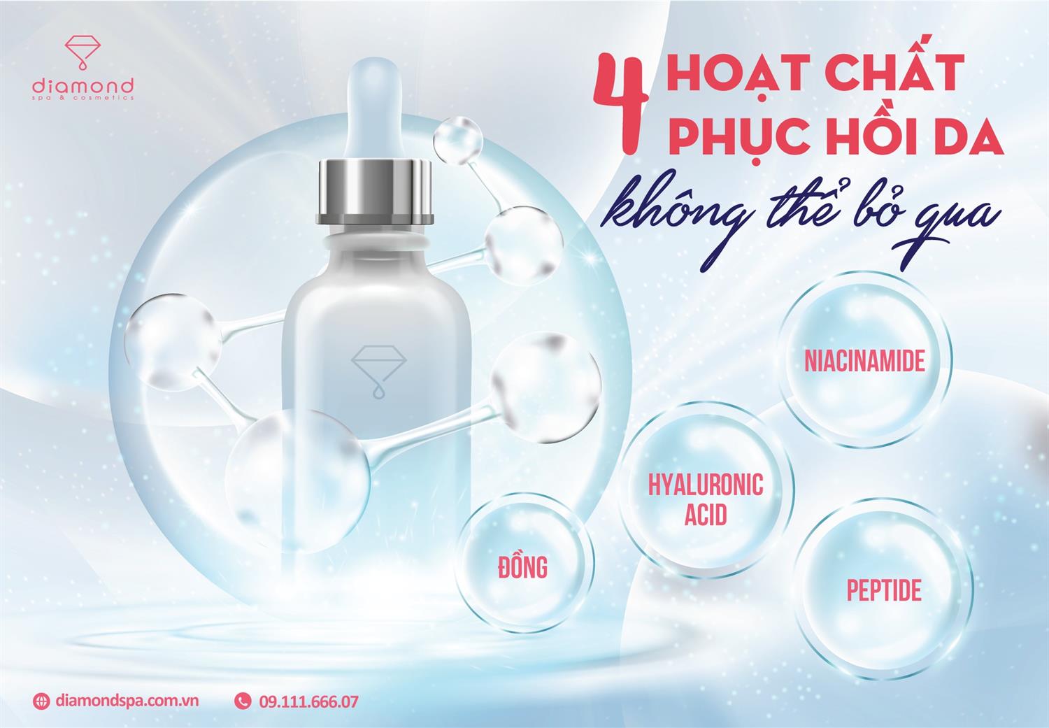 CÁC HOẠT CHẤT PHỤC HỒI DA “SIÊU ĐỈNH” KHÔNG THỂ BỎ QUA