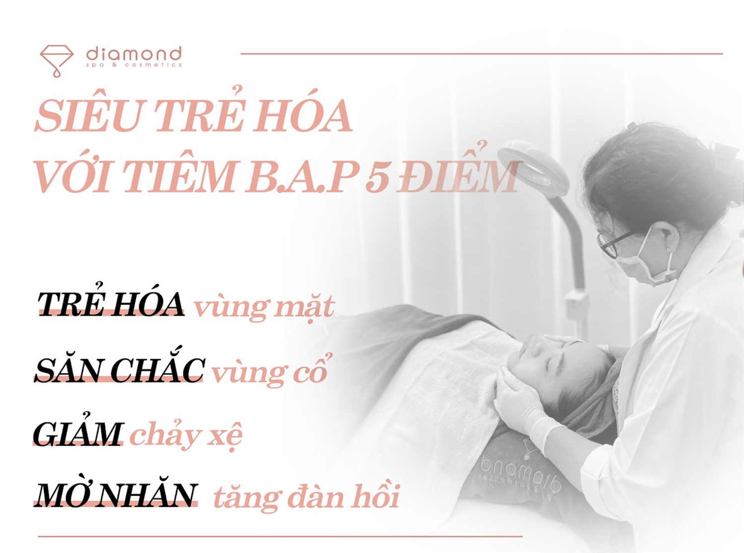 SIÊU TRẺ HÓA DA VỚI TIÊM B.A.P 5 ĐIỂM