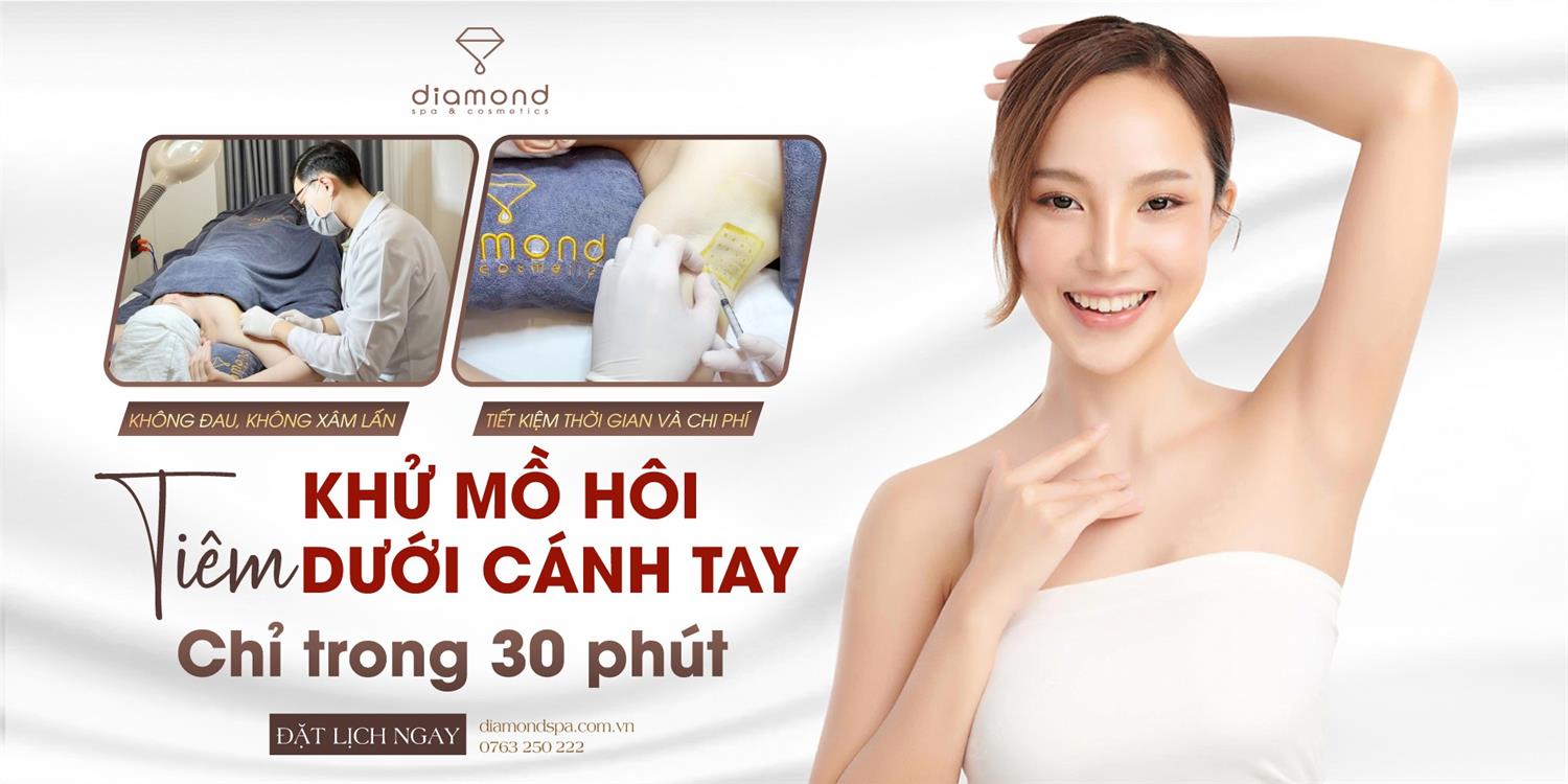 TIÊM KHỬ MỒ HÔI DƯỚI CÁNH TAY CHỈ 30 PHÚT