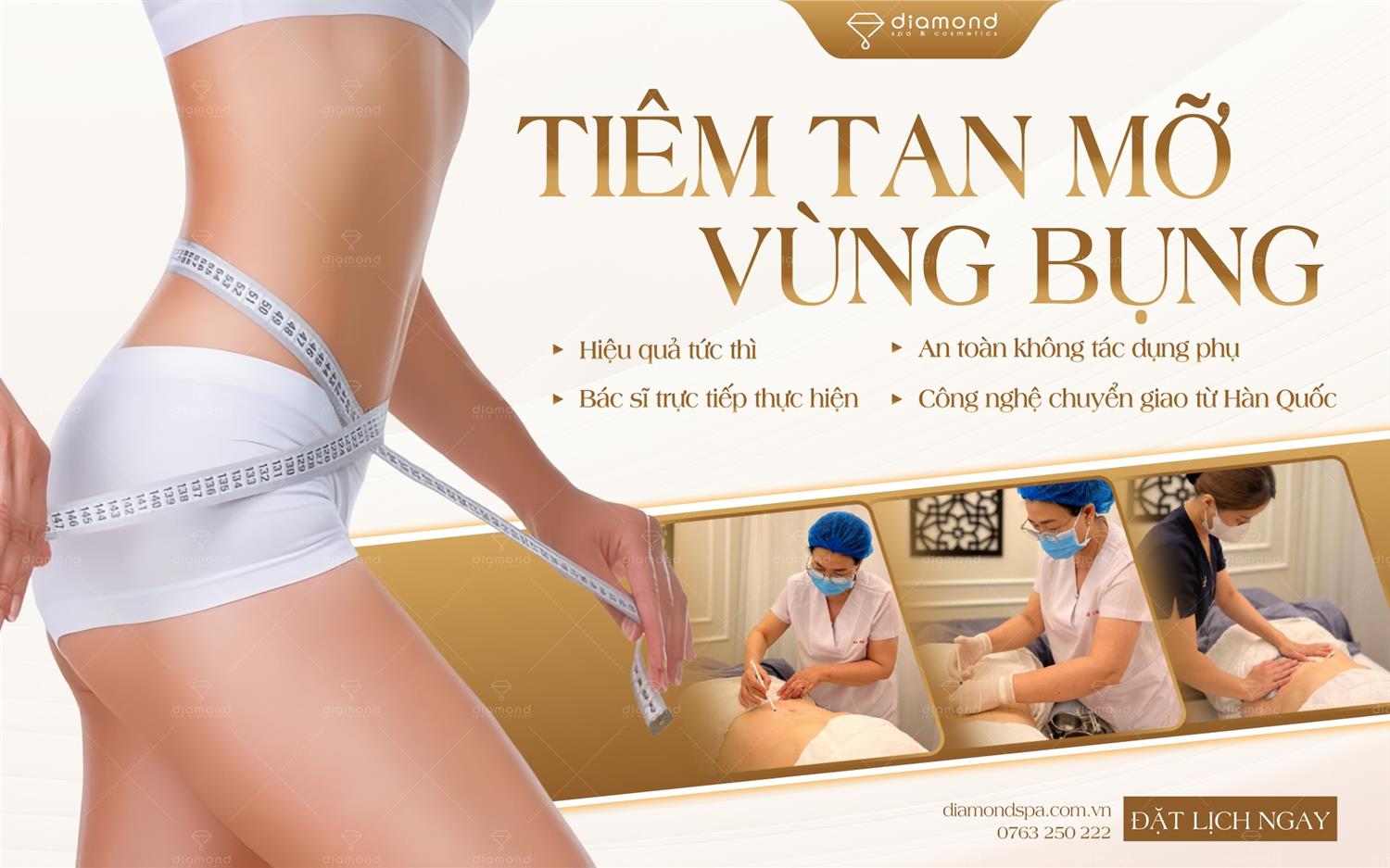 TIÊM TAN MỠ VÙNG BỤNG