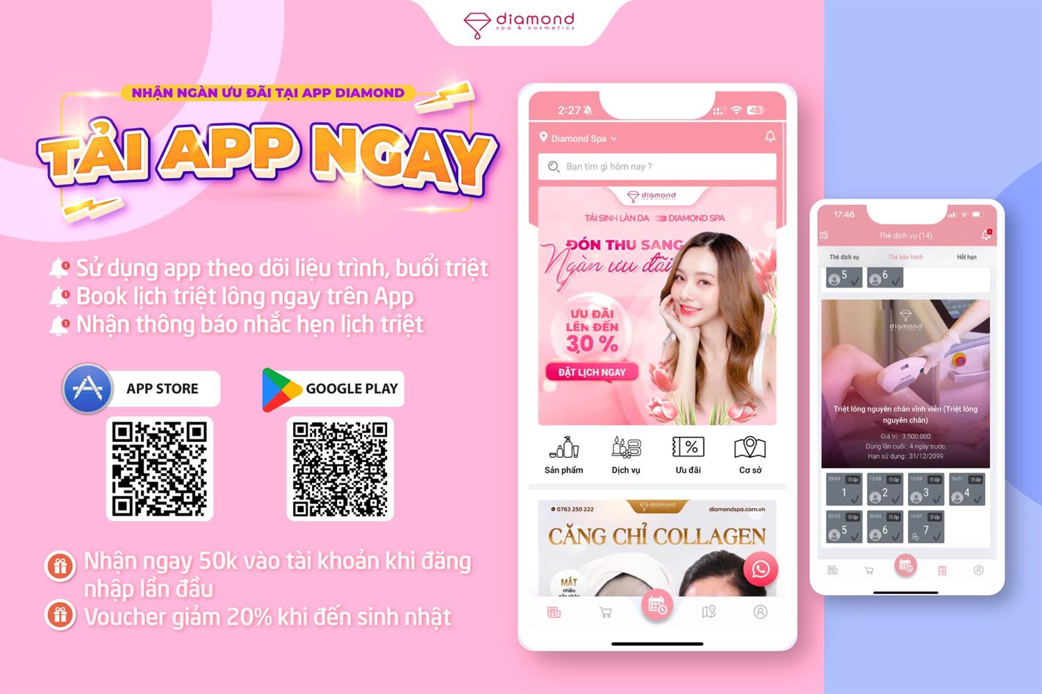 NHẬN NGÀN ƯU ĐÃI TẠI APP DIAMOND