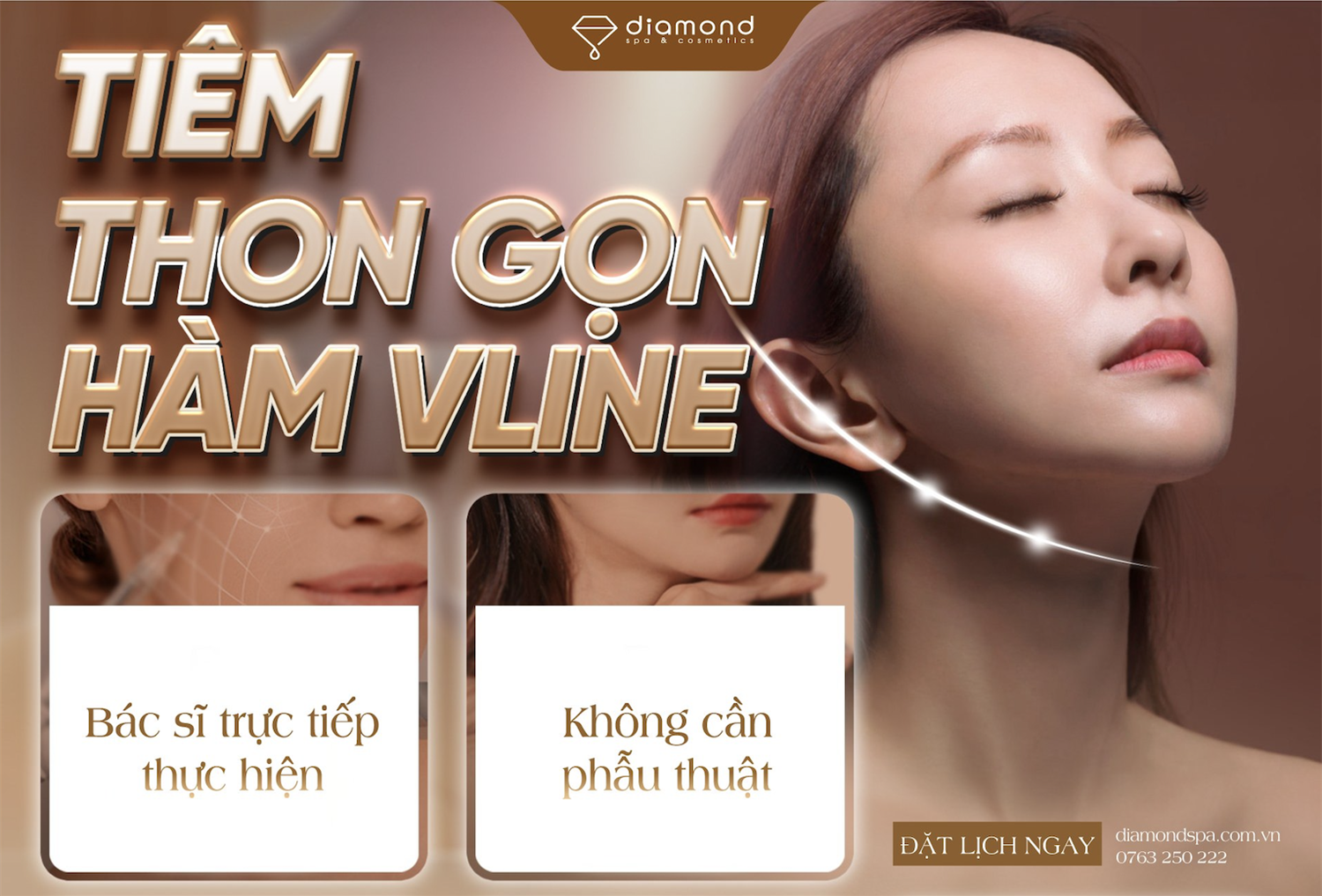 TIÊM THON GỌN HÀM VLINE KẾT HỢP HIFU