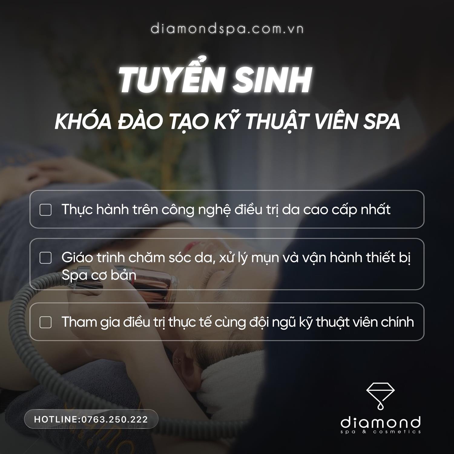 THÔNG BÁO TUYỂN SINH KỸ THUẬT VIÊN SPA