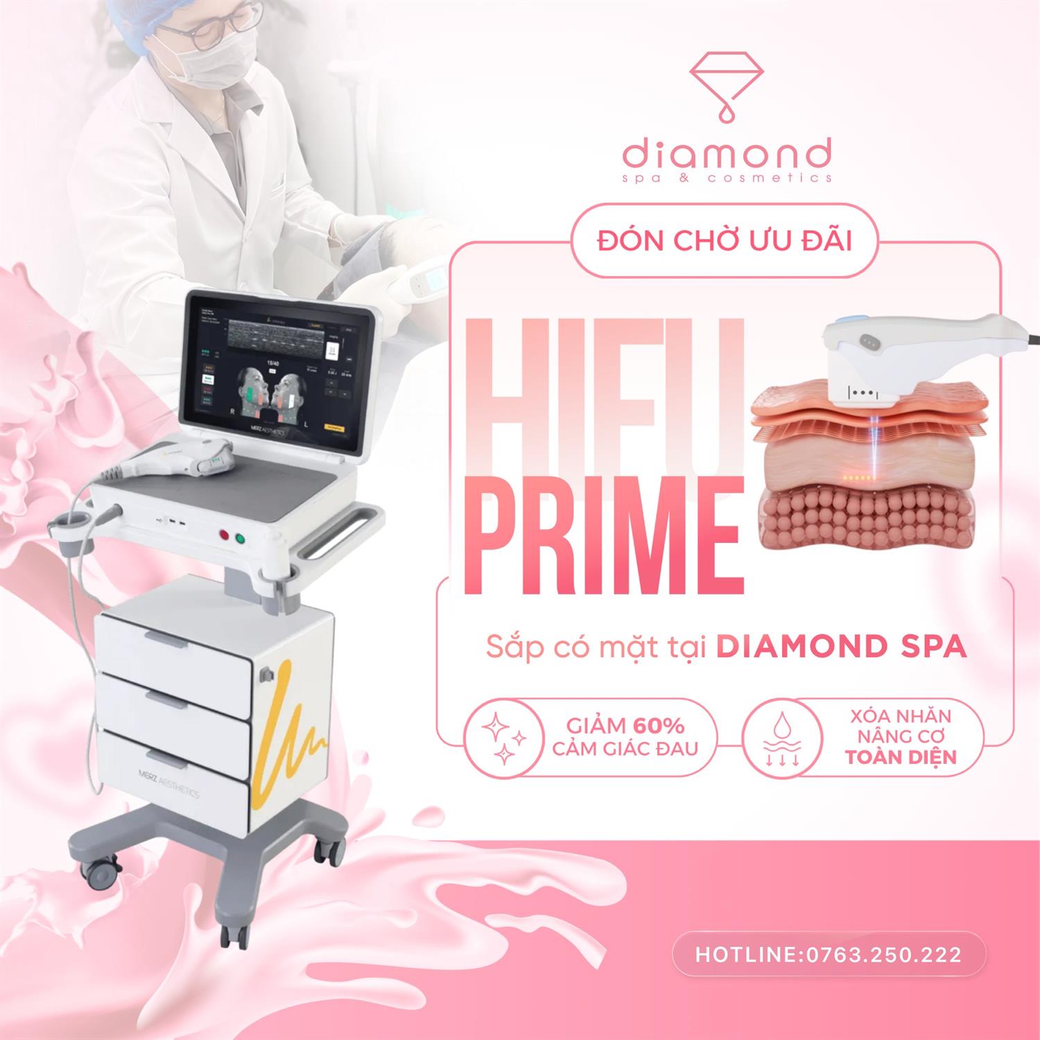 HIFU PRIME - CÔNG NGHỆ NÂNG CƠ MỚI TẠI DIAMOND SPA