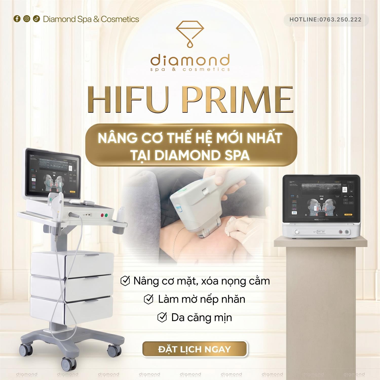  ĐÁNH THỨC THANH XUÂN VỚI CÔNG NGHỆ HIFU PRIME TẠI DIAMOND SPA