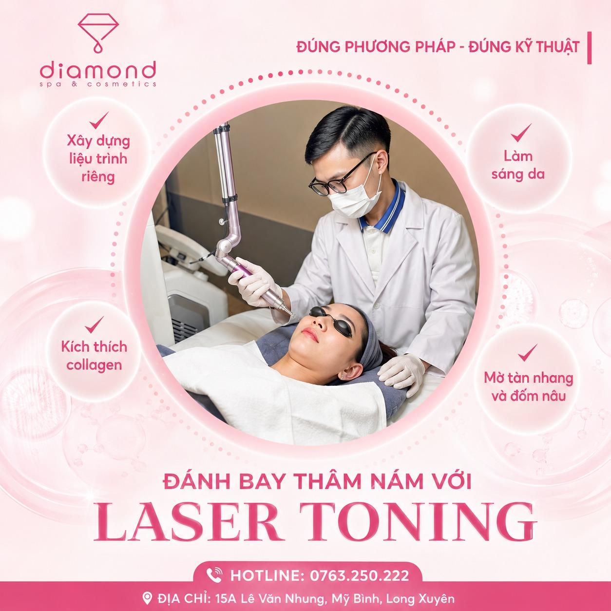 ĐÁNH BAY THÂM NÁM VỚI LASER TONING