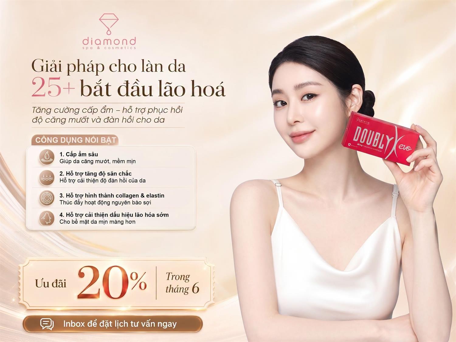 GIẢI PHÁP CHO LÀN DA 25+ BẮT ĐẦU LÃO HOÁ 